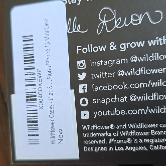 Wildflower iphone13 mini case - Picture 2 of 3